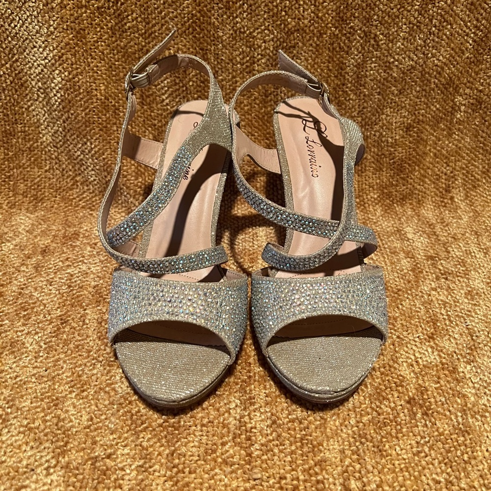 L Loraine Crystal Heels